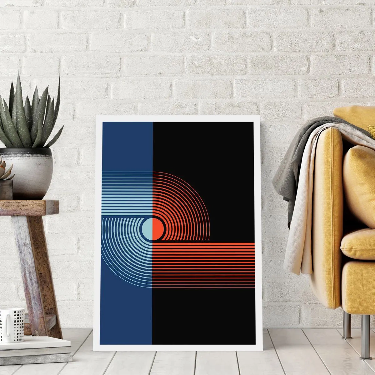 Plagát - V geometrickom objatí - 50x70 cm
