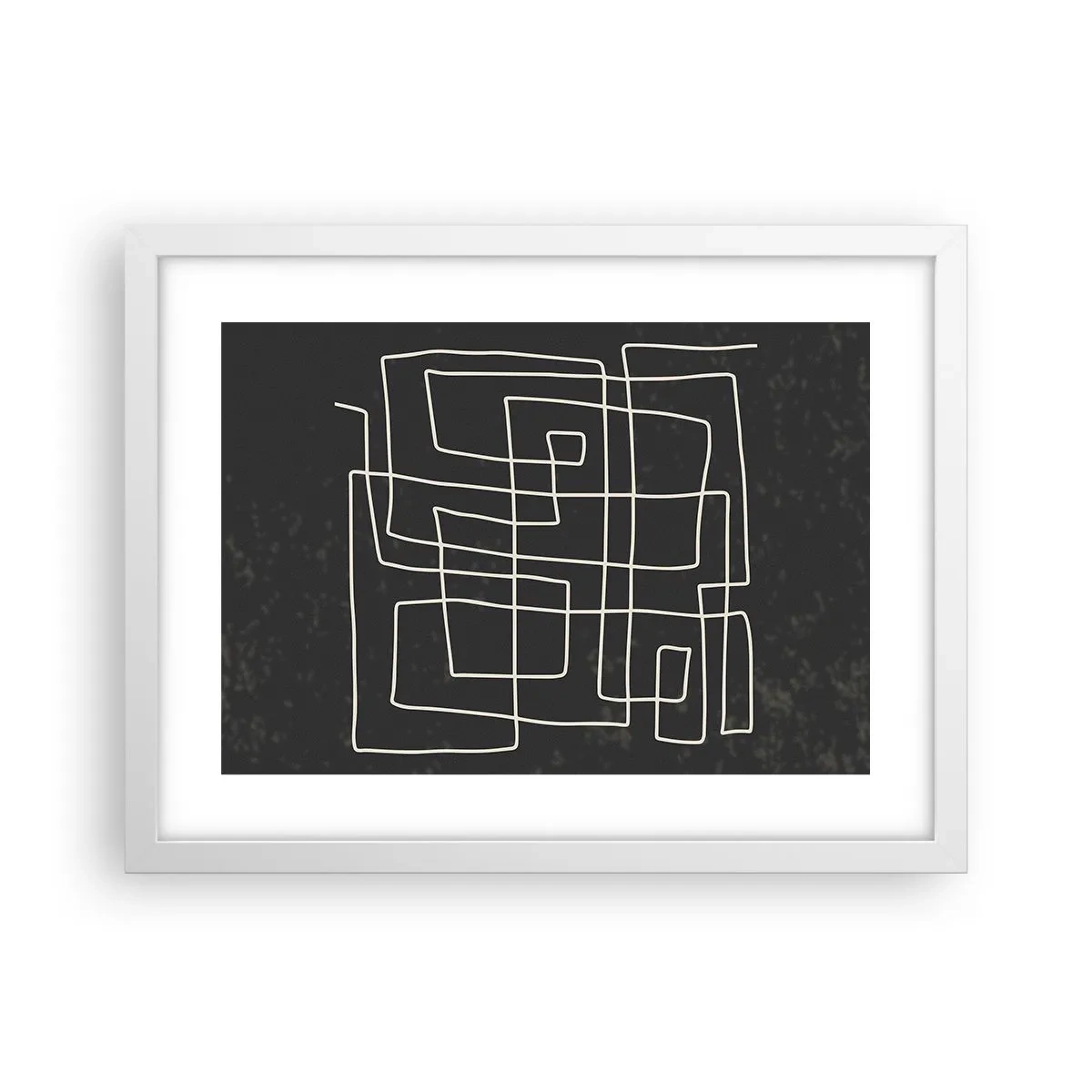 Plagát v bielom ráme - Nie je to tak jednoduché - 40x30 cm