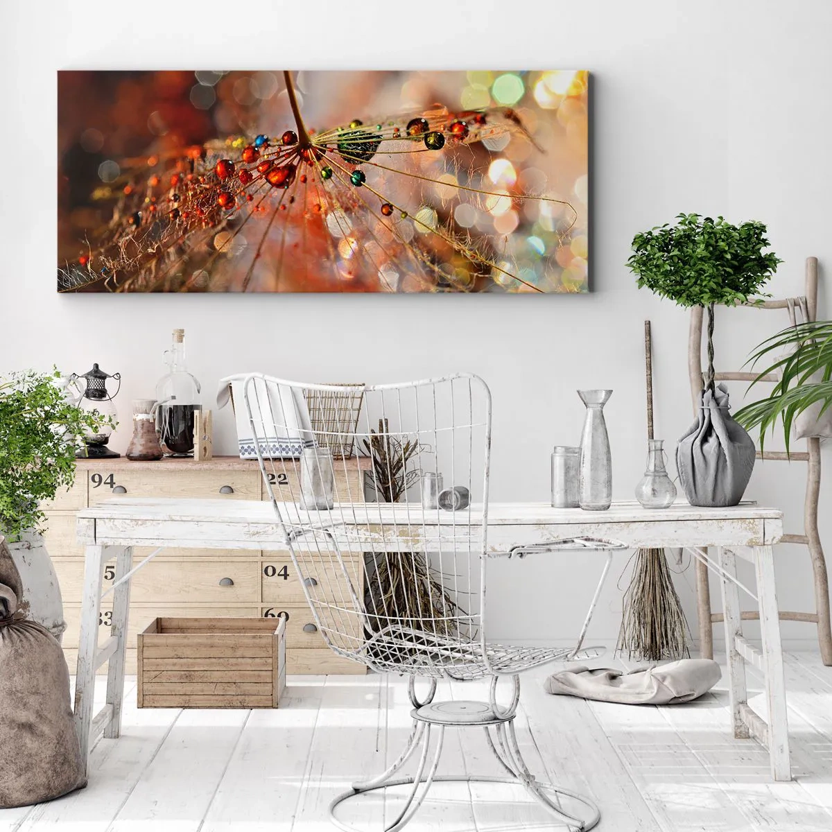 Obraz na plátne - Navlečené na pavučinu - 90x30 cm