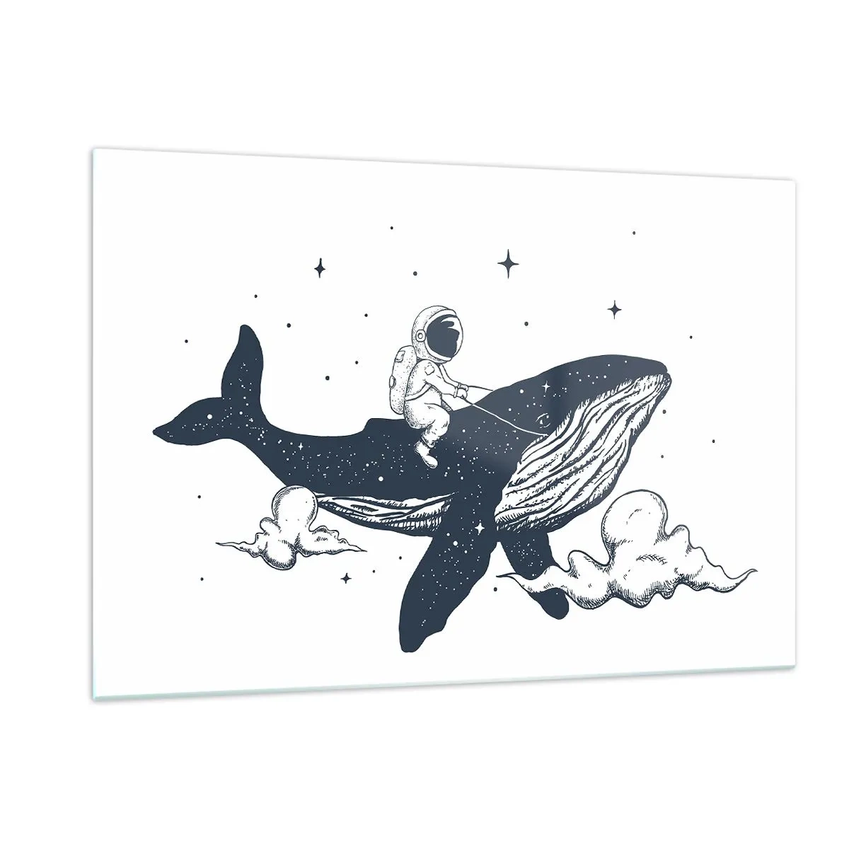 Obraz na skle - Vesmírne dobrodružstvo - 120x80 cm