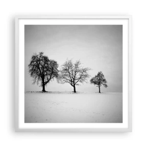 Plagát v bielom ráme - O čom sníva? - 60x60 cm