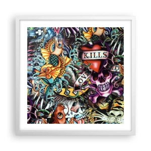 Plagát v bielom ráme - Sen tatéra - 50x50 cm