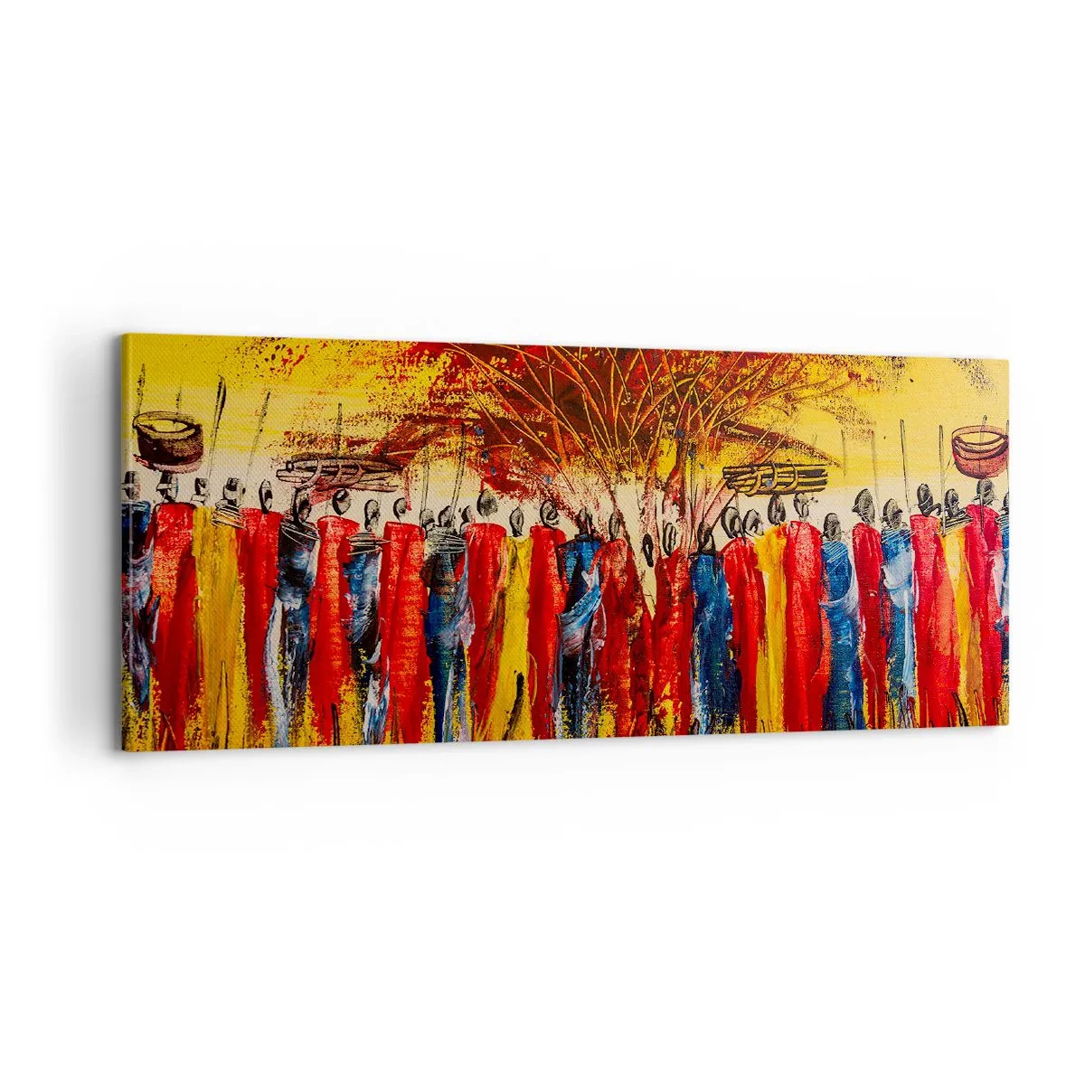 Obraz na plátne - Tam, tam, tam, tam idú - 100x40 cm