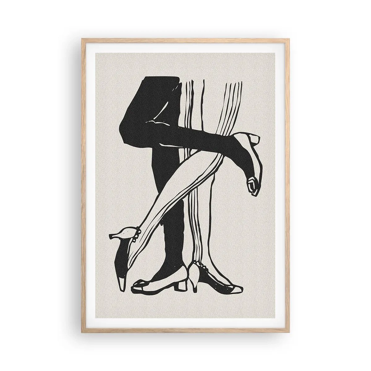 Plagát v ráme zo svetlého duba - Ženský atribút - 70x100 cm