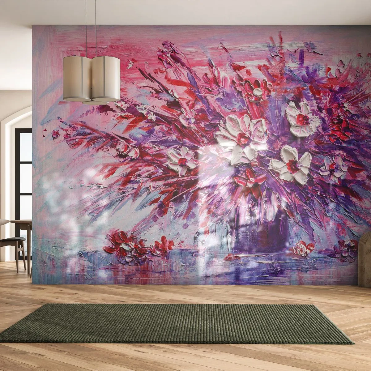 Fototapeta Standard Eco - Nevinnosť a vášeň - Kvety, Kytica kvetov, Záhrada - 250x175 cm