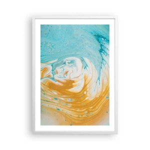 Plagát v bielom ráme - Pastelový vír - 50x70 cm