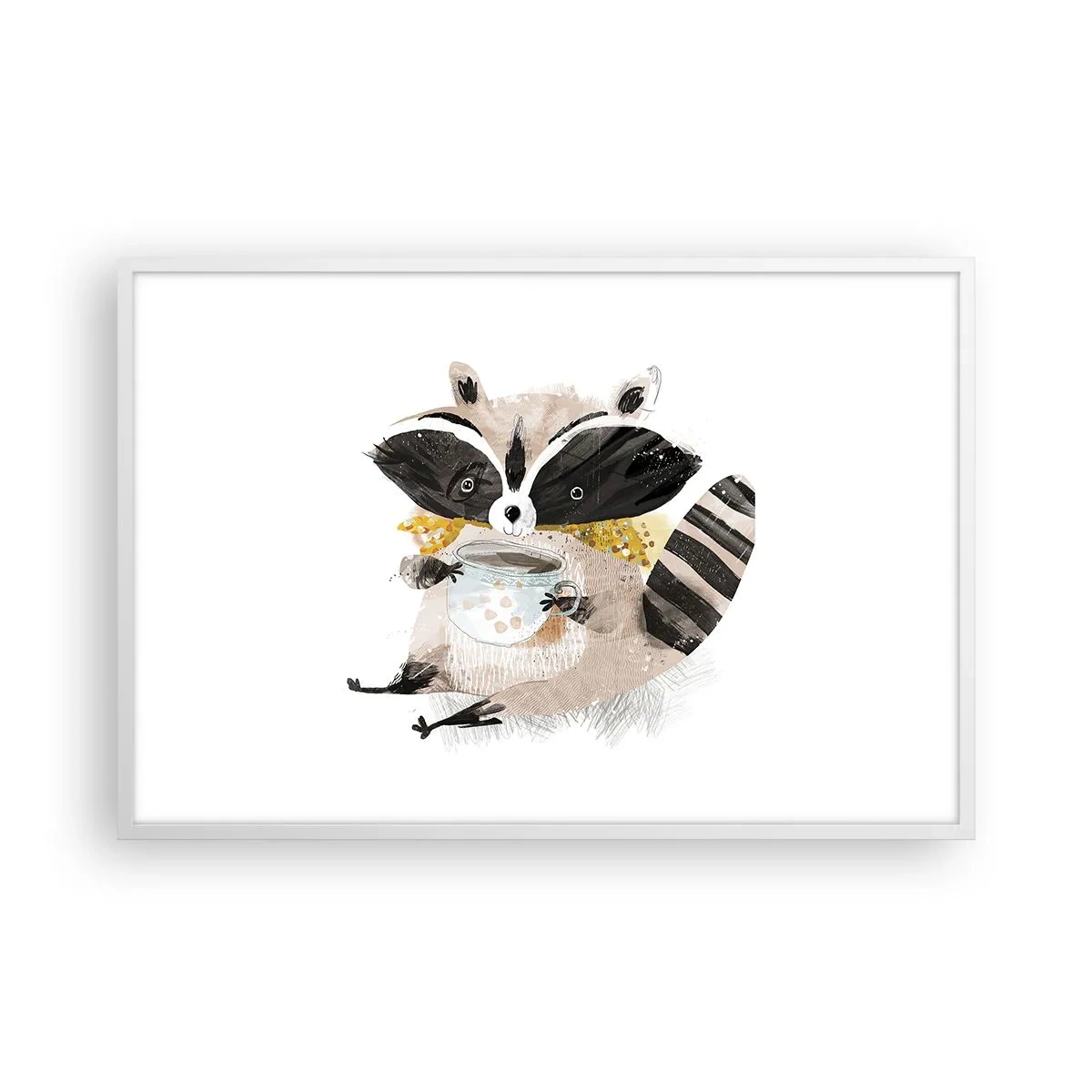 Plagát v bielom ráme - Môj priateľ mýval - 91x61 cm