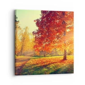 Obraz na plátne - Červené je krásne - 30x30 cm