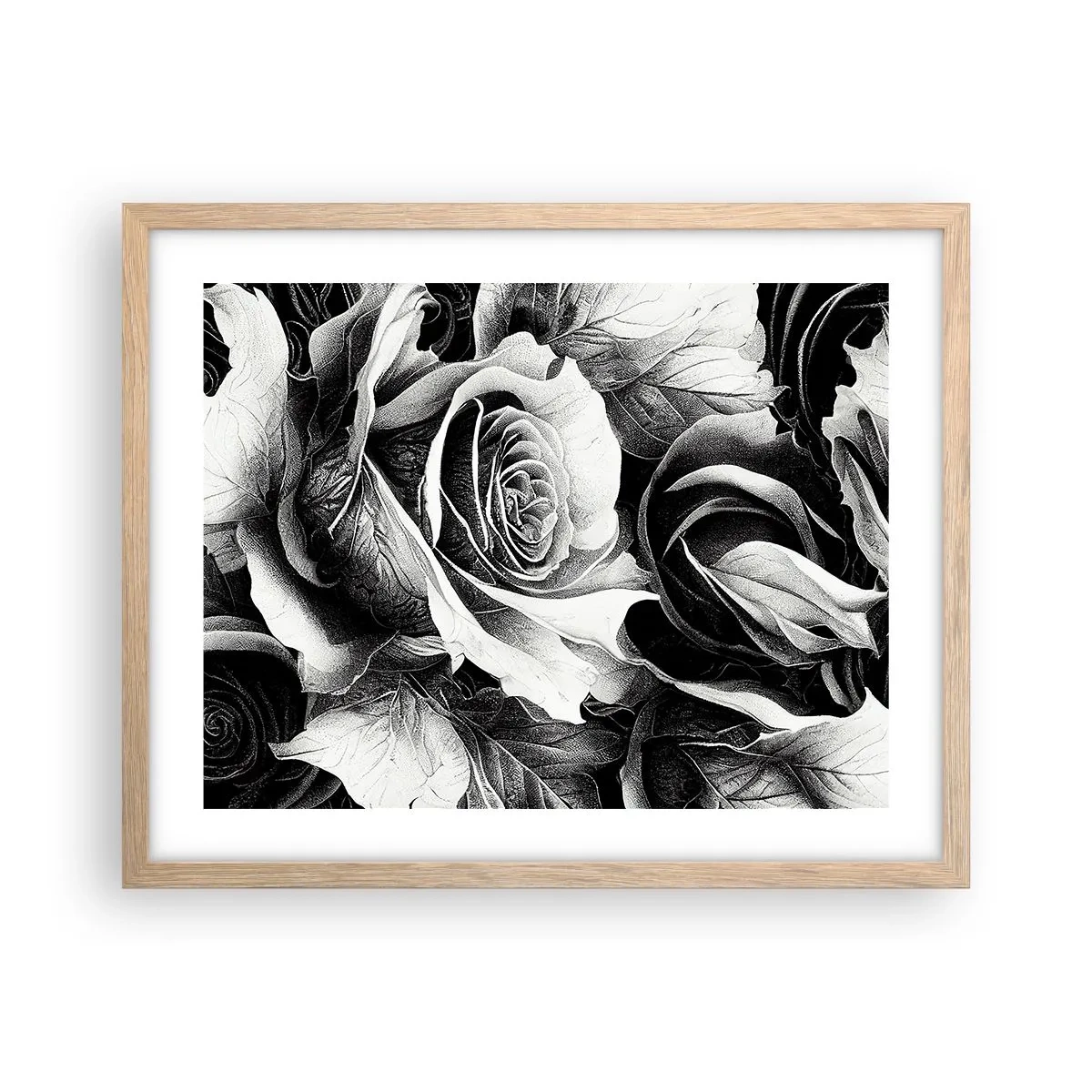 Plagát v ráme zo svetlého duba - Navždy kráľovná - 50x40 cm