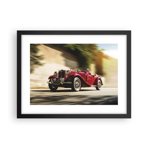 Plagát v čiernom ráme - Krajšia ako Níke Samotrácka - 40x30 cm