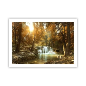 Plagát - Parkový vodopád - 70x50 cm
