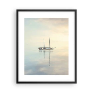 Plagát v čiernom ráme - V mori ticha - 40x50 cm