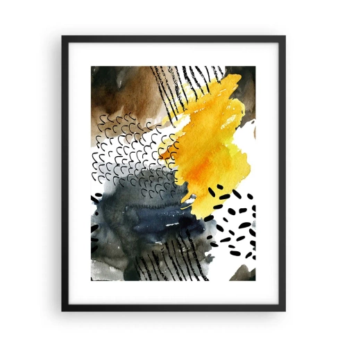 Plagát v čiernom ráme - Stretnutie živlov - 40x50 cm