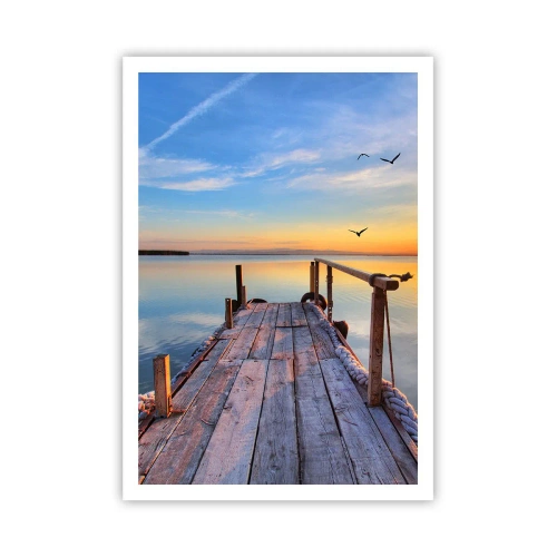 Plagát - Ísť pred seba smerom k slnku - 70x100 cm