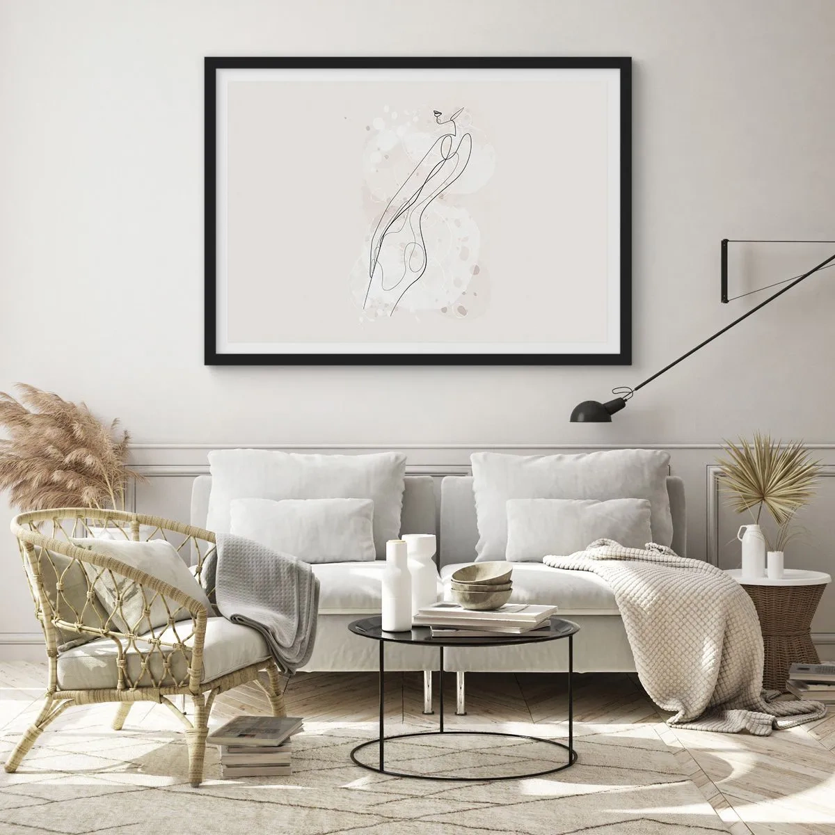 Plagát v čiernom ráme - Zablúdiť pohľadom - 100x70 cm