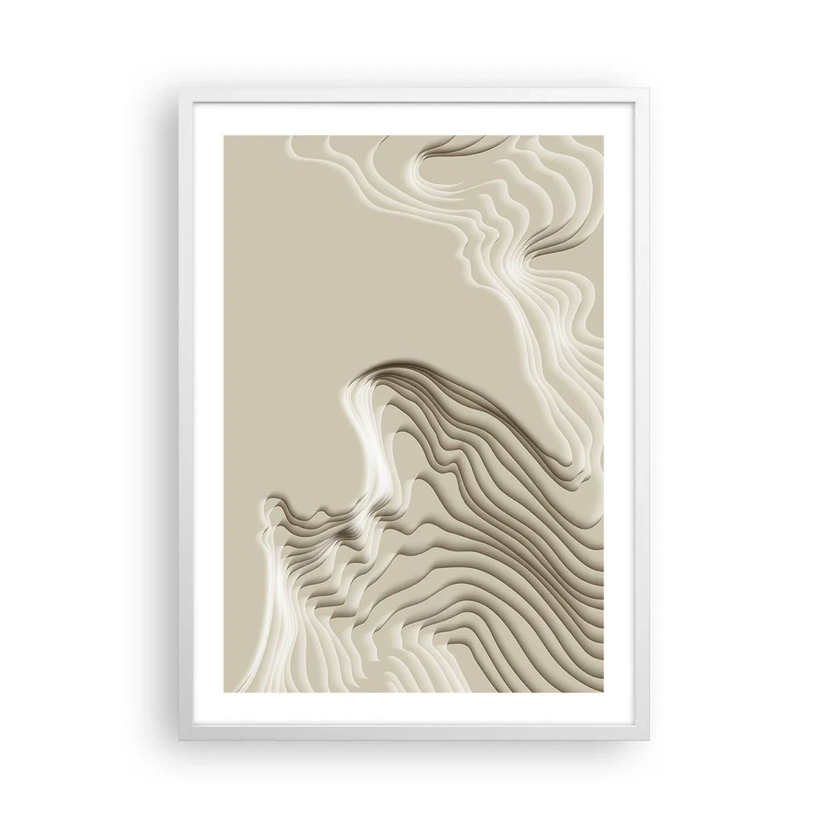 Plagát v bielom ráme - Topografia umenia - 50x70 cm