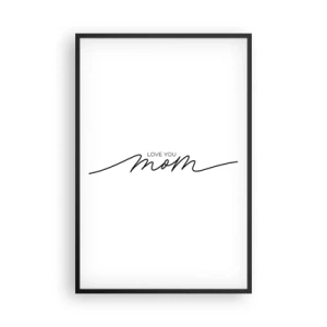 Plagát v čiernom ráme - Veľké dojatie - 61x91 cm