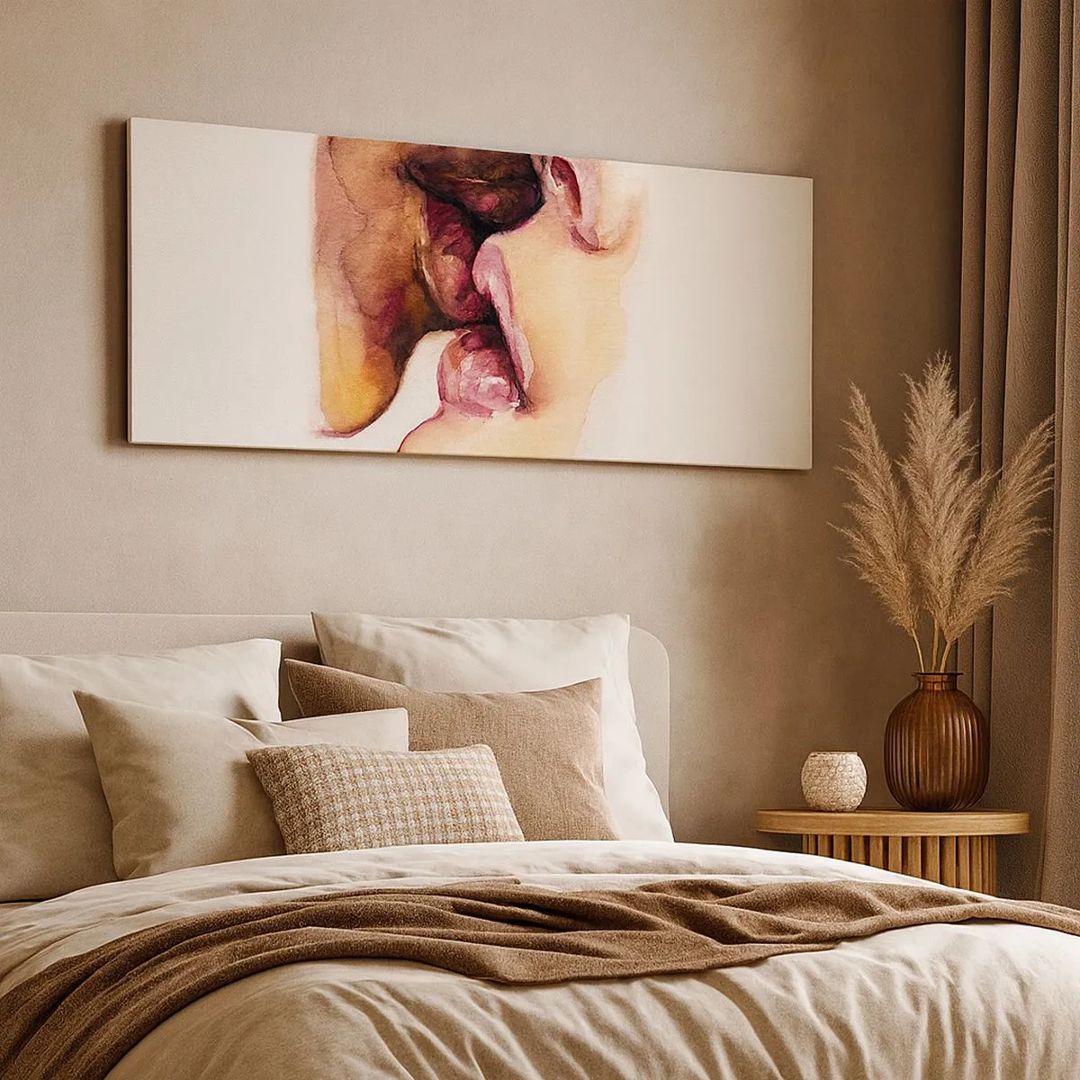 Obraz na plátne - Ako noc a deň, zem a nebo - 100x40 cm