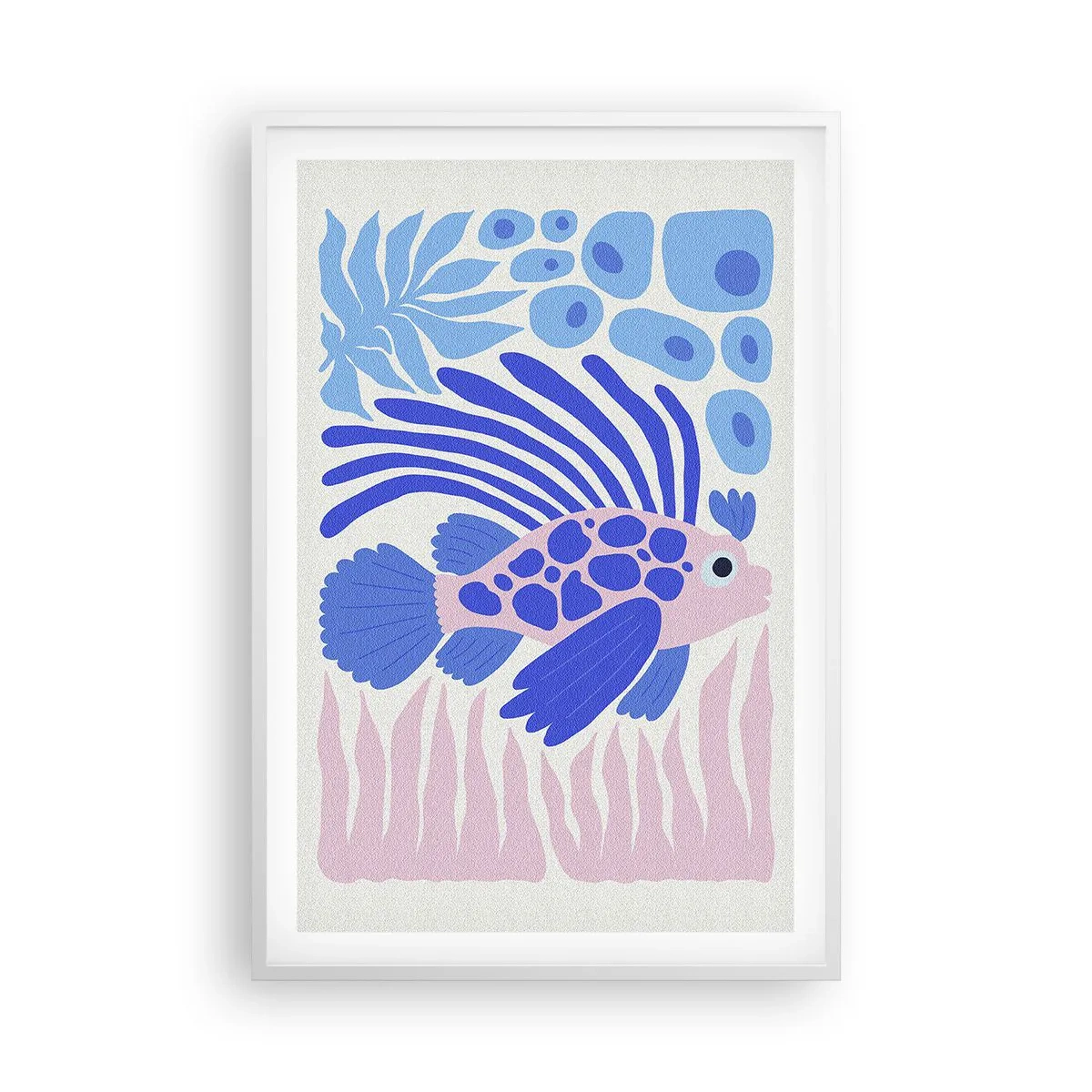 Plagát v bielom ráme - Vo svojom živle - 61x91 cm