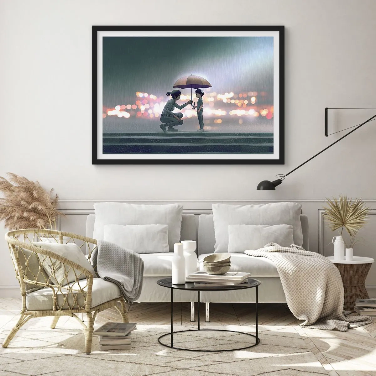 Plagát v čiernom ráme - A všetko je v poriadku - 100x70 cm