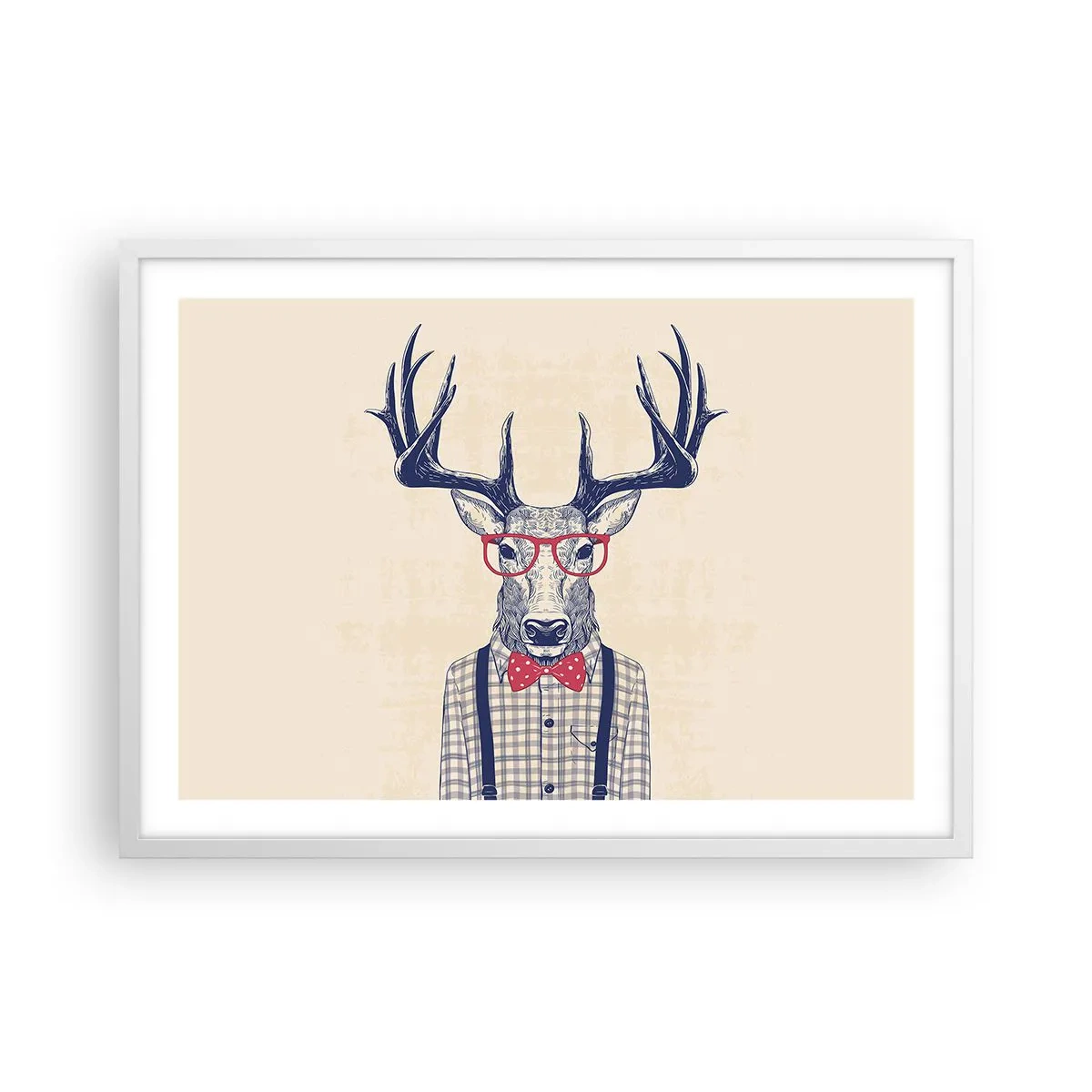 Plagát v bielom ráme - Zábavná extravagancia - 70x50 cm