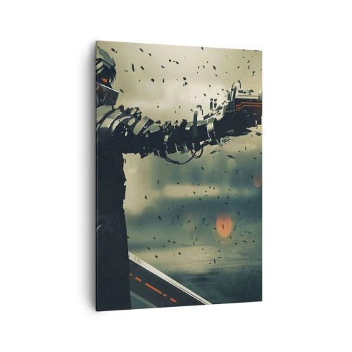 Obraz na plátne - Vražedná zbraň - tvoj vlastný terminátor - 70x100 cm