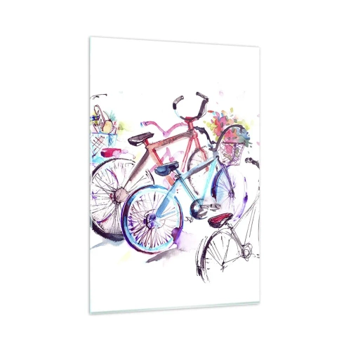 Obraz na skle - Zjazd Antimoto klubu - 80x120 cm
