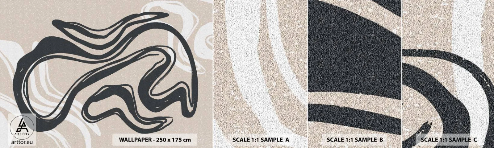 Vzorka Fototapeta Standard Eco - Znásobená expresia - Minimalizmus, Boho, škandinávsky - 100x30 cm