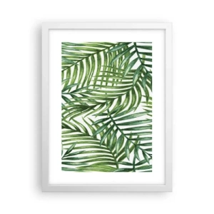 Plagát v bielom ráme - Pod zeleným baldachýnom - 30x40 cm