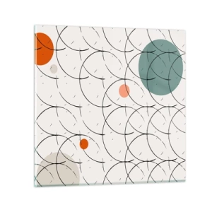 Obraz na skle - V duchu pop-artu - 50x50 cm