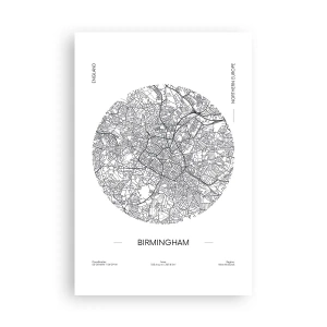 Plagát - Anatómia Birminghamu - 61x91 cm