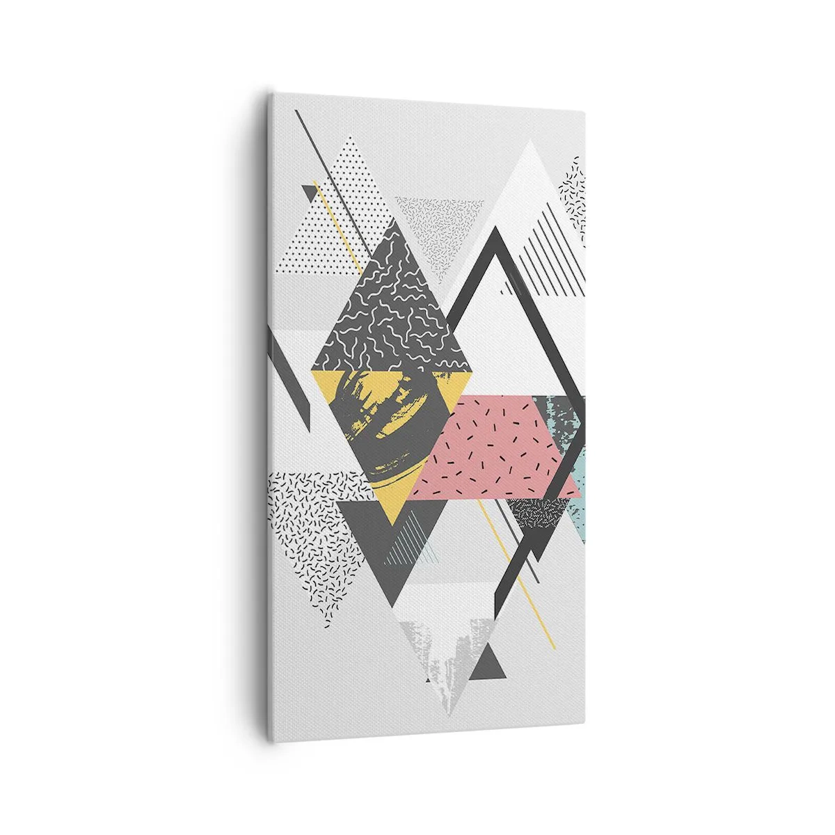 Obraz na plátne - Variácie na trojuholník a kosoštvorec - 55x100 cm