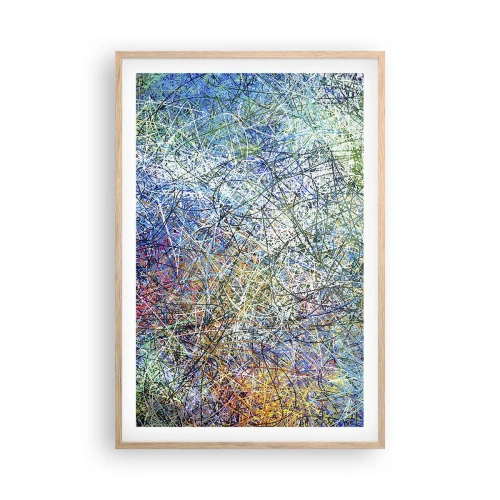 Plagát v ráme zo svetlého duba - To nie je tak jednoduché - 61x91 cm