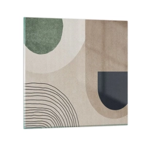 Obraz na skle - Nežnosť oválu - 60x60 cm