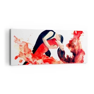 Obraz na plátne - Tango - zmyselná vlna - 100x40 cm