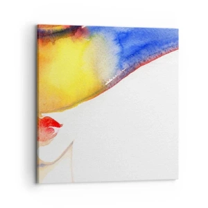 Obraz na plátne - Portrét dámy    - 70x70 cm