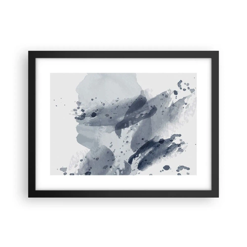 Plagát v čiernom ráme - Štúdia o povahe vody - 40x30 cm