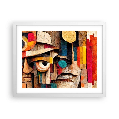 Plagát v bielom ráme - Vidím ťa… - 50x40 cm