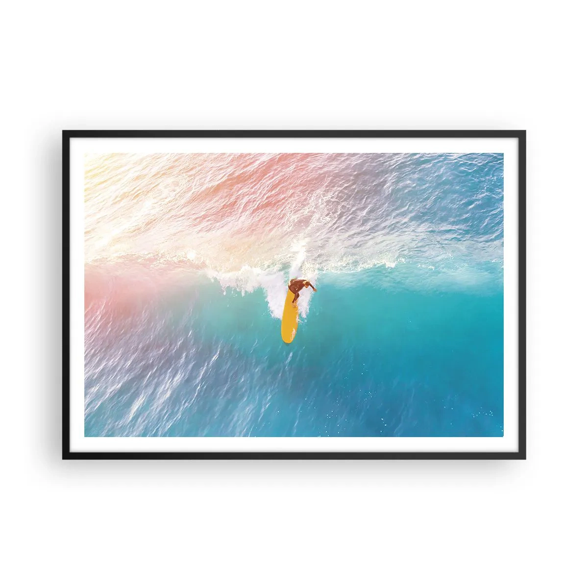 Plagát v čiernom ráme - Oceanický jazdec - 100x70 cm