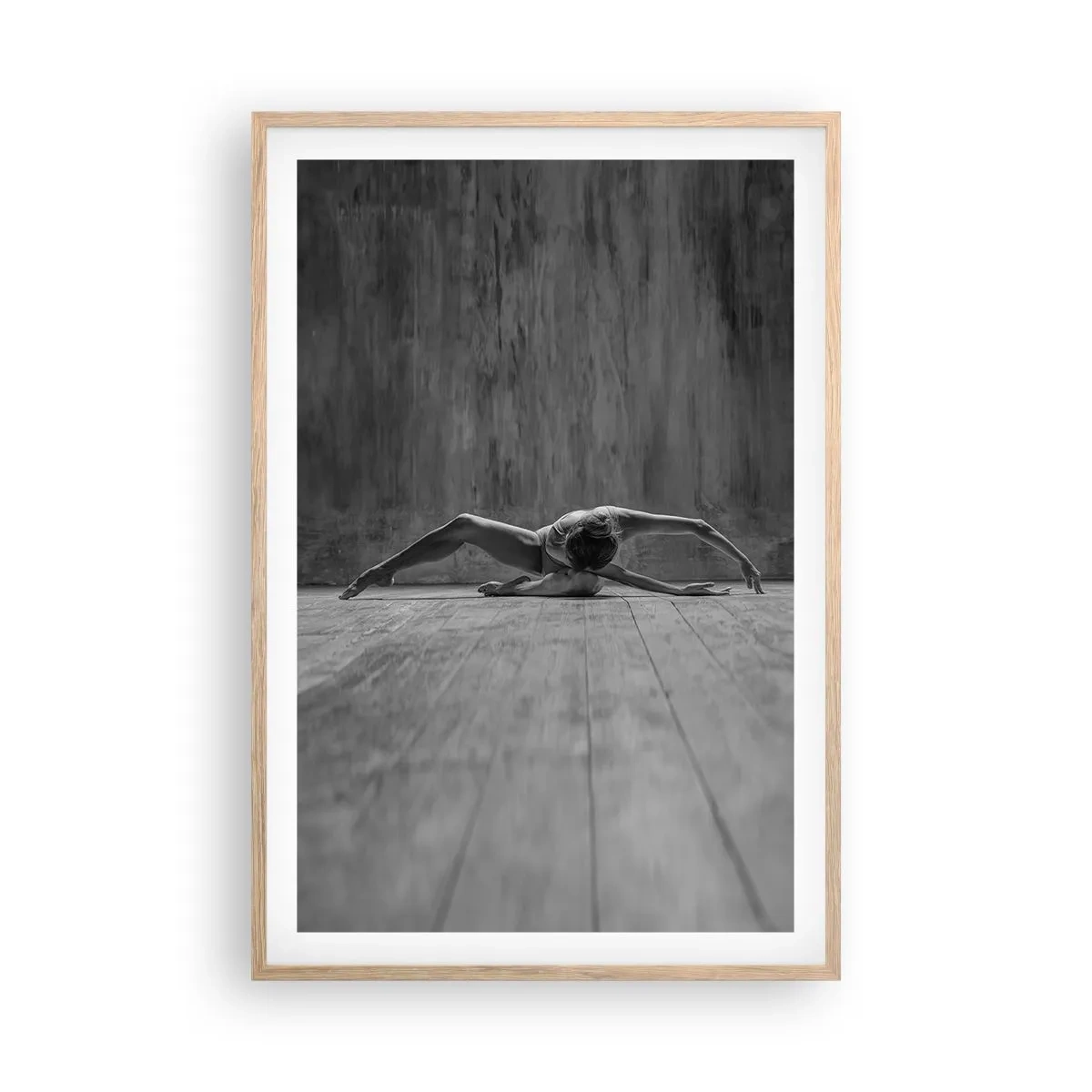 Plagát v ráme zo svetlého duba - Nájdená symetria - 61x91 cm