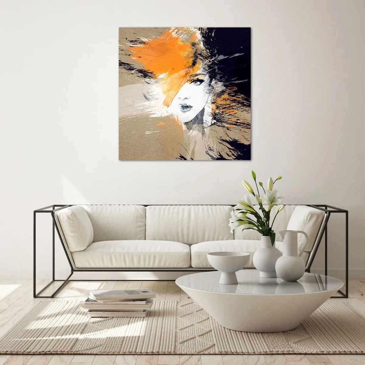 Obraz na skle - A je svetlo - 70x70 cm