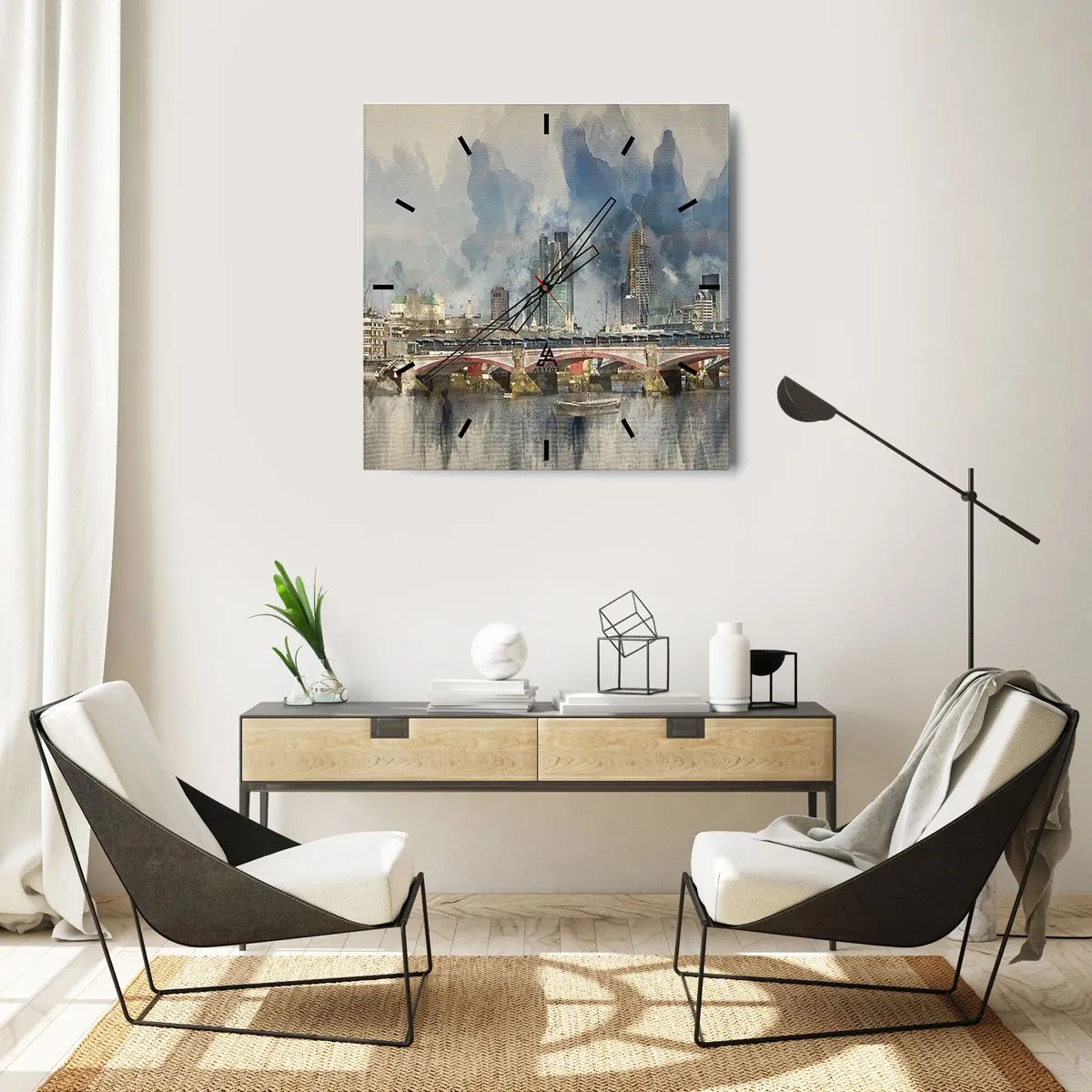 Nástenné hodiny - Londýn v celej svojej kráse - 40x40 cm