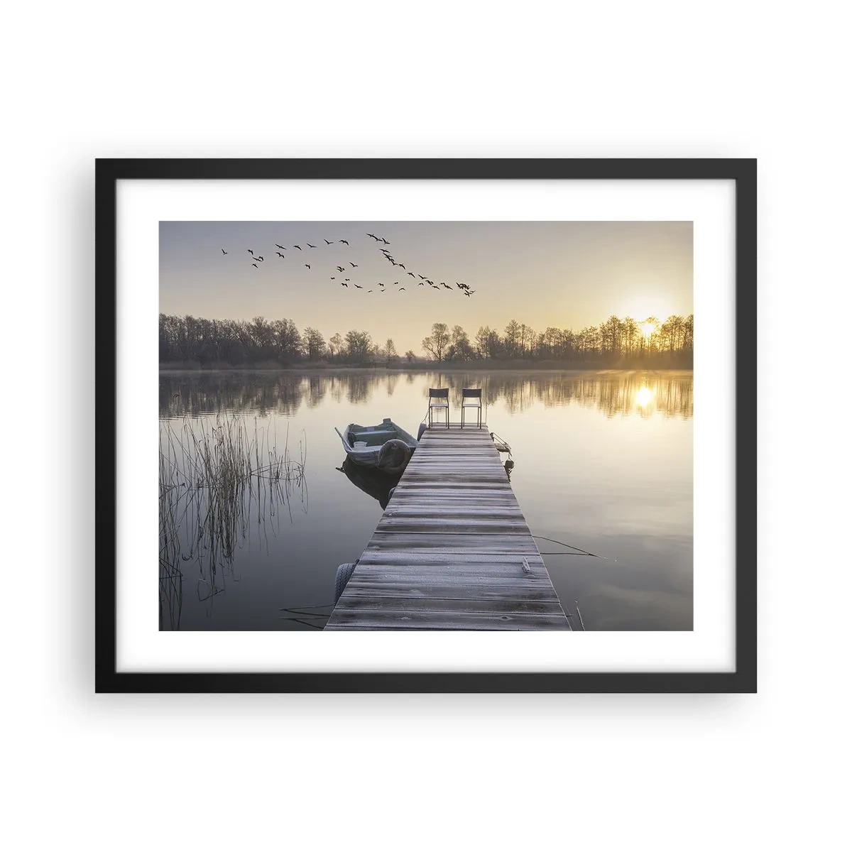 Plagát v čiernom ráme - Časom sa vrátim - 50x40 cm