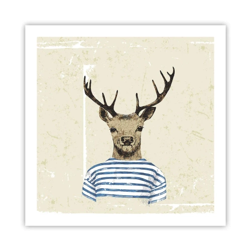 Plagát - Pretože mám rád pruhované košele! - 60x60 cm