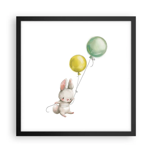 Plagát v čiernom ráme - Poletím aj ja! - 40x40 cm