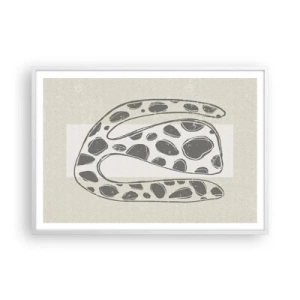 Plagát v bielom ráme - Bizarná bytosť - 100x70 cm