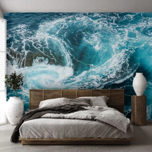 Fototapeta Premium Canvas - Brána do vnútra Zeme - More, Abstrakcia, Kus - 450x315 cm