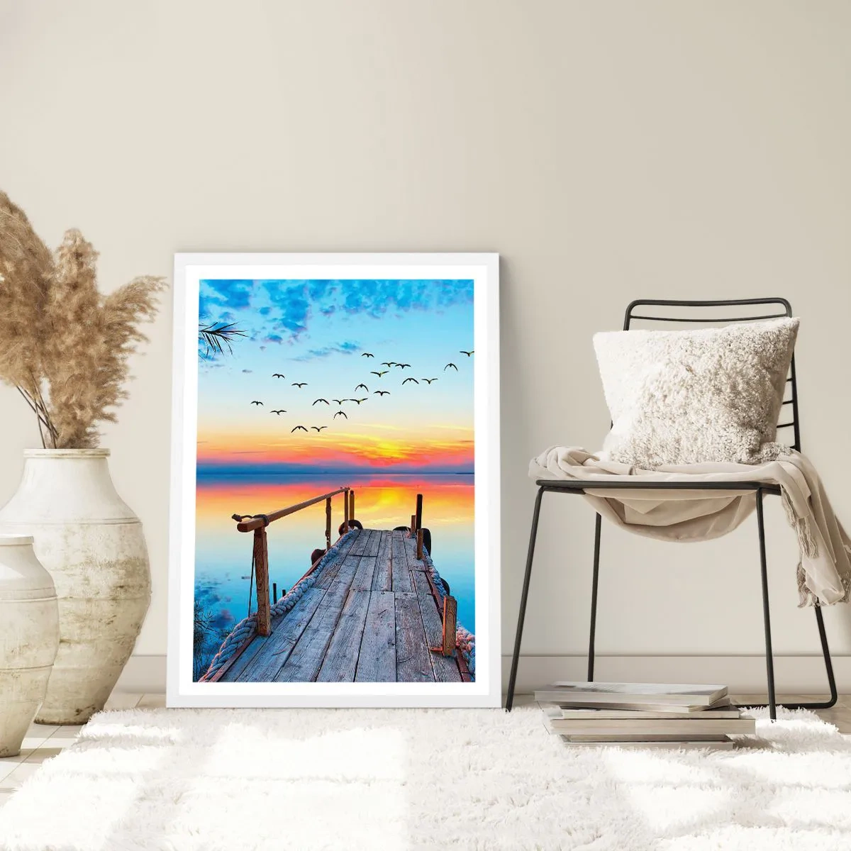 Plagát v bielom ráme - Je čas isť späť… - 61x91 cm