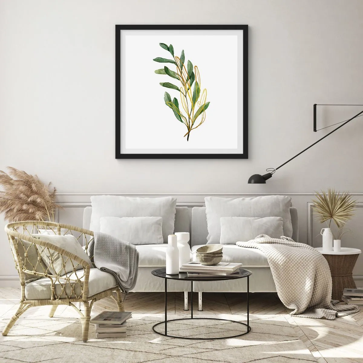 Plagát v čiernom ráme - Všetko, čo je dobré - 60x60 cm