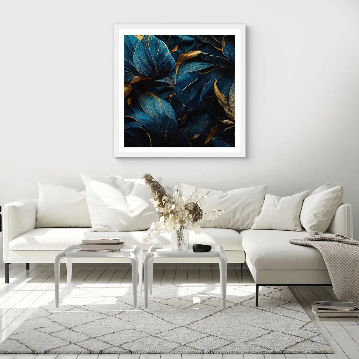 Plagát v bielom ráme - Podšívané zlatom - 60x60 cm